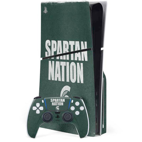 Michigan State University Spartans Nation PlayStation PS5 Skins